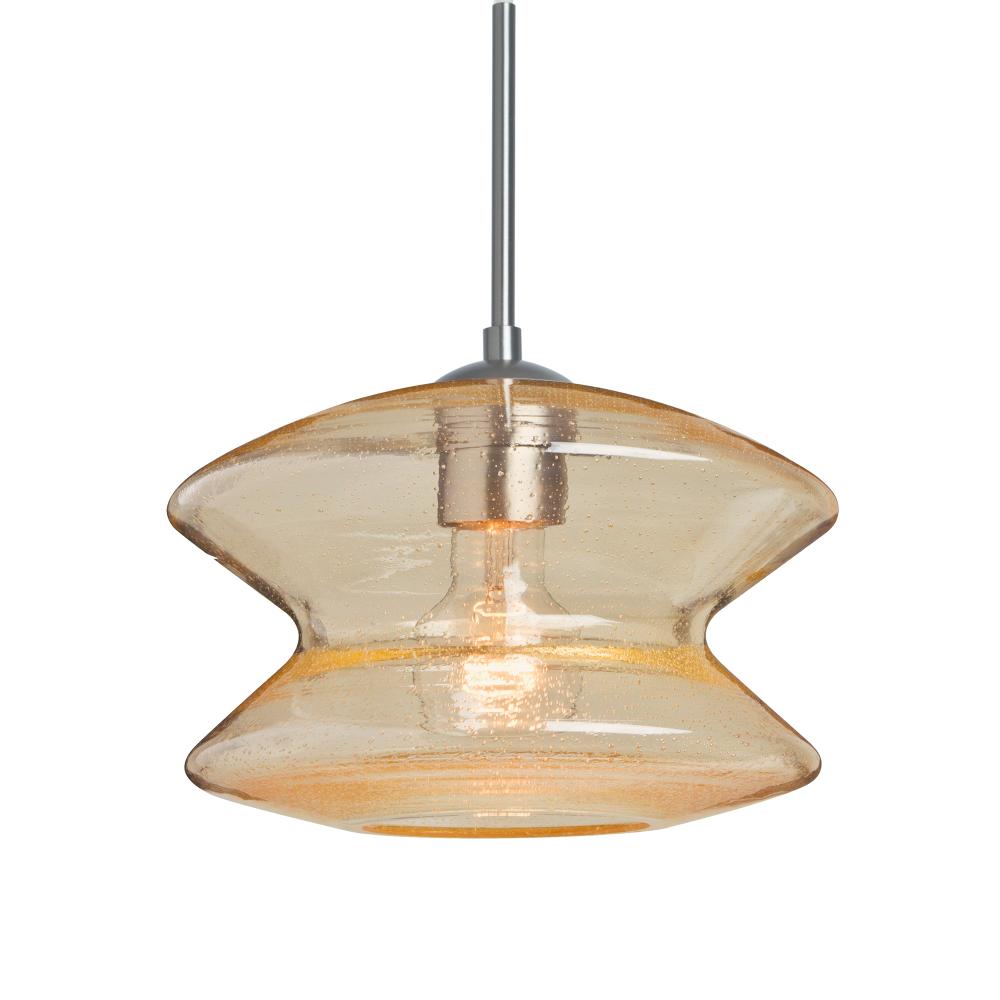 Besa, Zen Cord Pendant For Multiport Canopy, Gold Bubble, Satin Nickel Finish, 1x60W