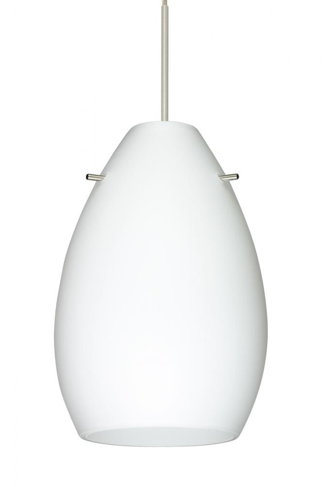 Besa Pendant Pera 6 Satin Nickel Opal Matte 1x5W LED