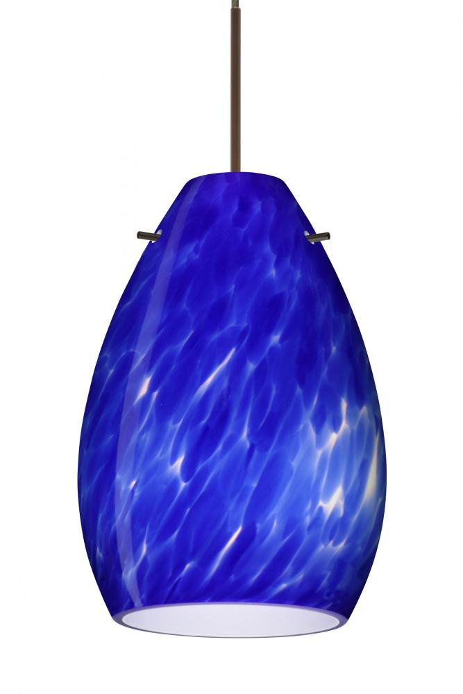 Besa Pendant Pera 6 Bronze Blue Cloud 1x50W Halogen, 15Ft. Cord