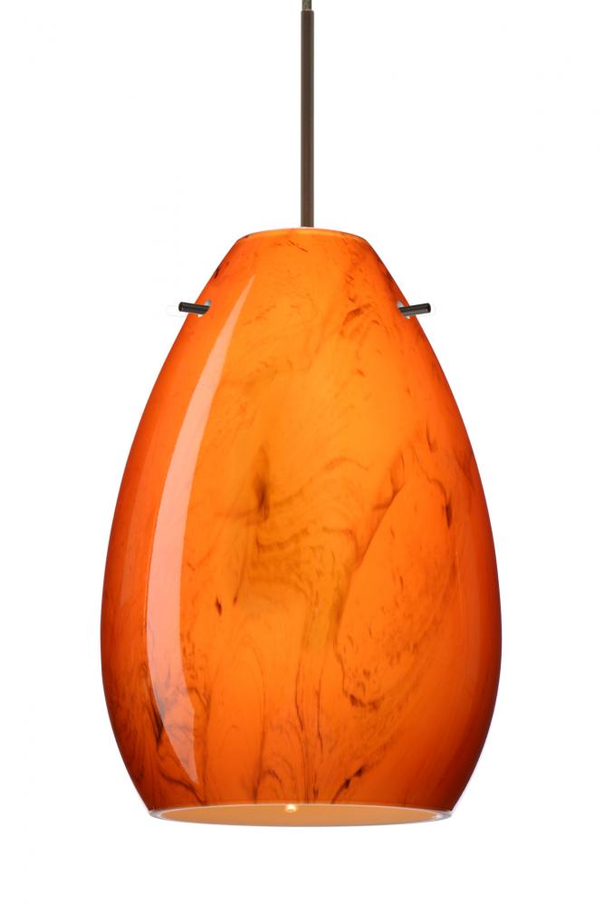 Besa Pendant Pera 6 Bronze Habanero 1x50W Halogen, 15Ft. Cord