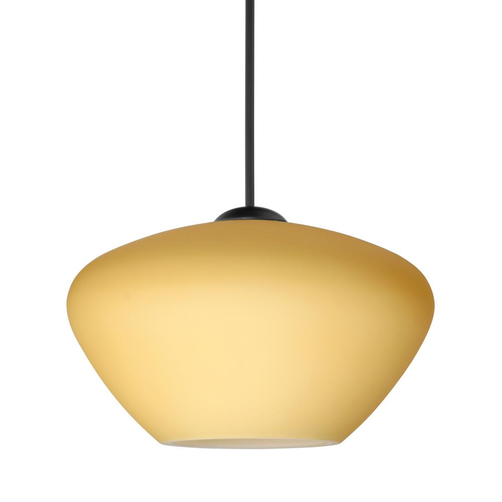 Besa Pendant Peri, Black Finish, Vanilla Matte 1x5W LED