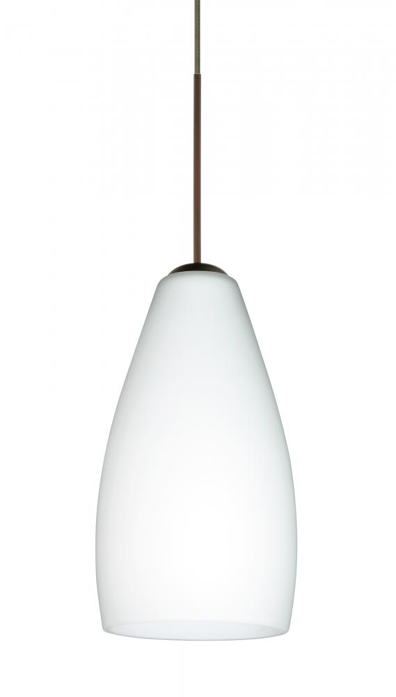 Besa Pendant Karli Bronze Opal Matte 1x5W LED