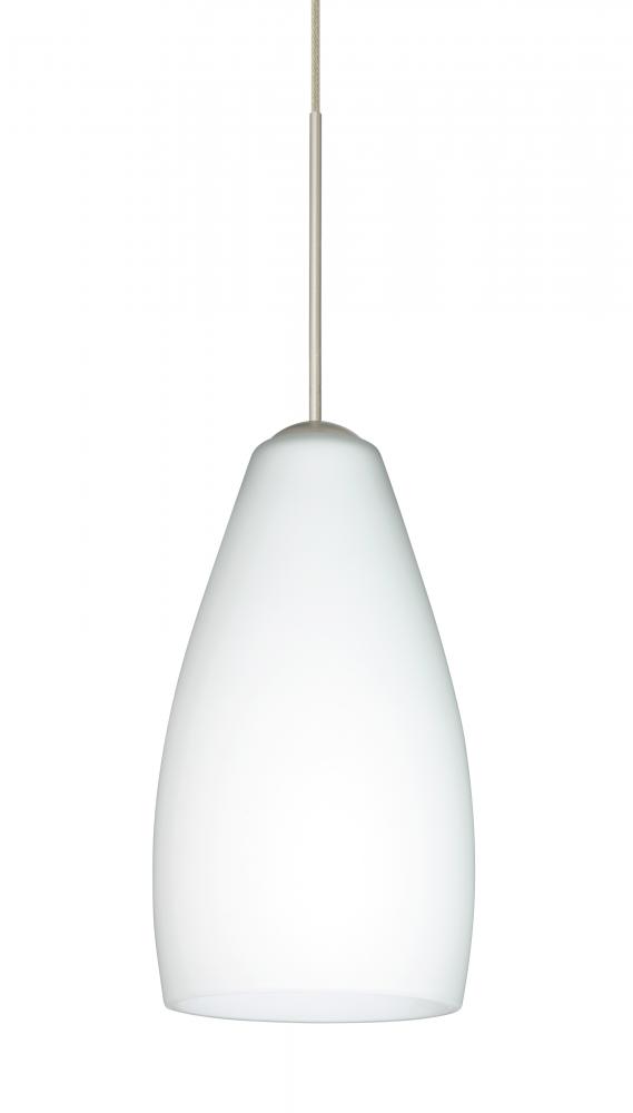 Besa Pendant Karli Satin Nickel Opal Matte 1x5W LED