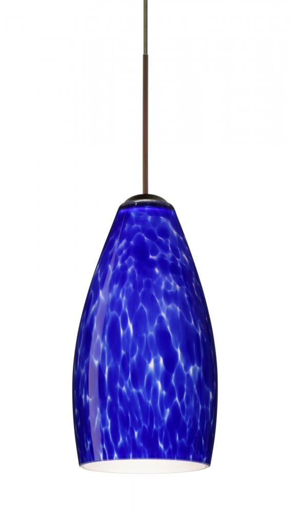 Besa Pendant Karli Bronze Blue Cloud 1x5W LED