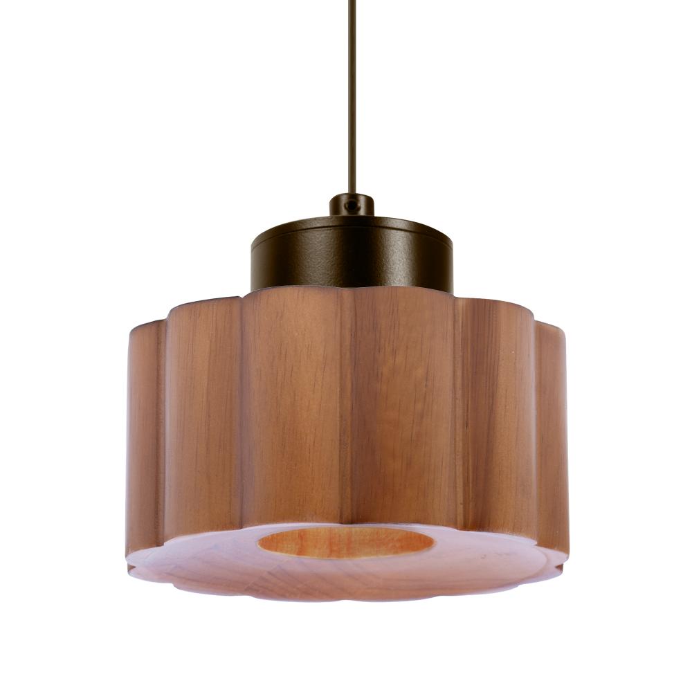 Besa Kao Pendant, Medium Shade, Bronze Finish, 1x3W LED