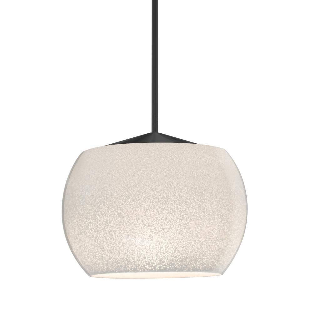 Besa, Keno Cord Pendant, White Sand, Black Finish, 1x3W LED