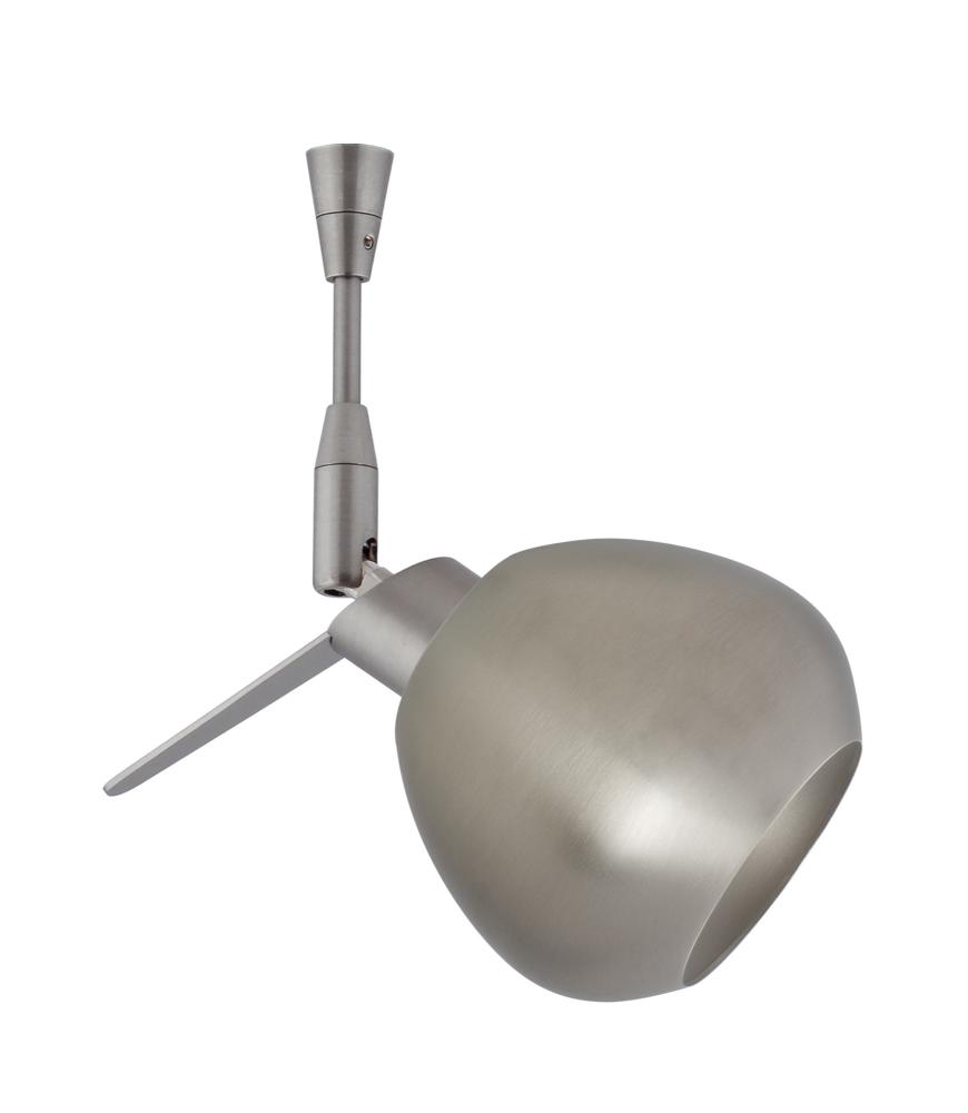 Besa Mojo Spotlight With 6&#34; Stem Metal Satin Nickel 1x50W Halogen Mr16