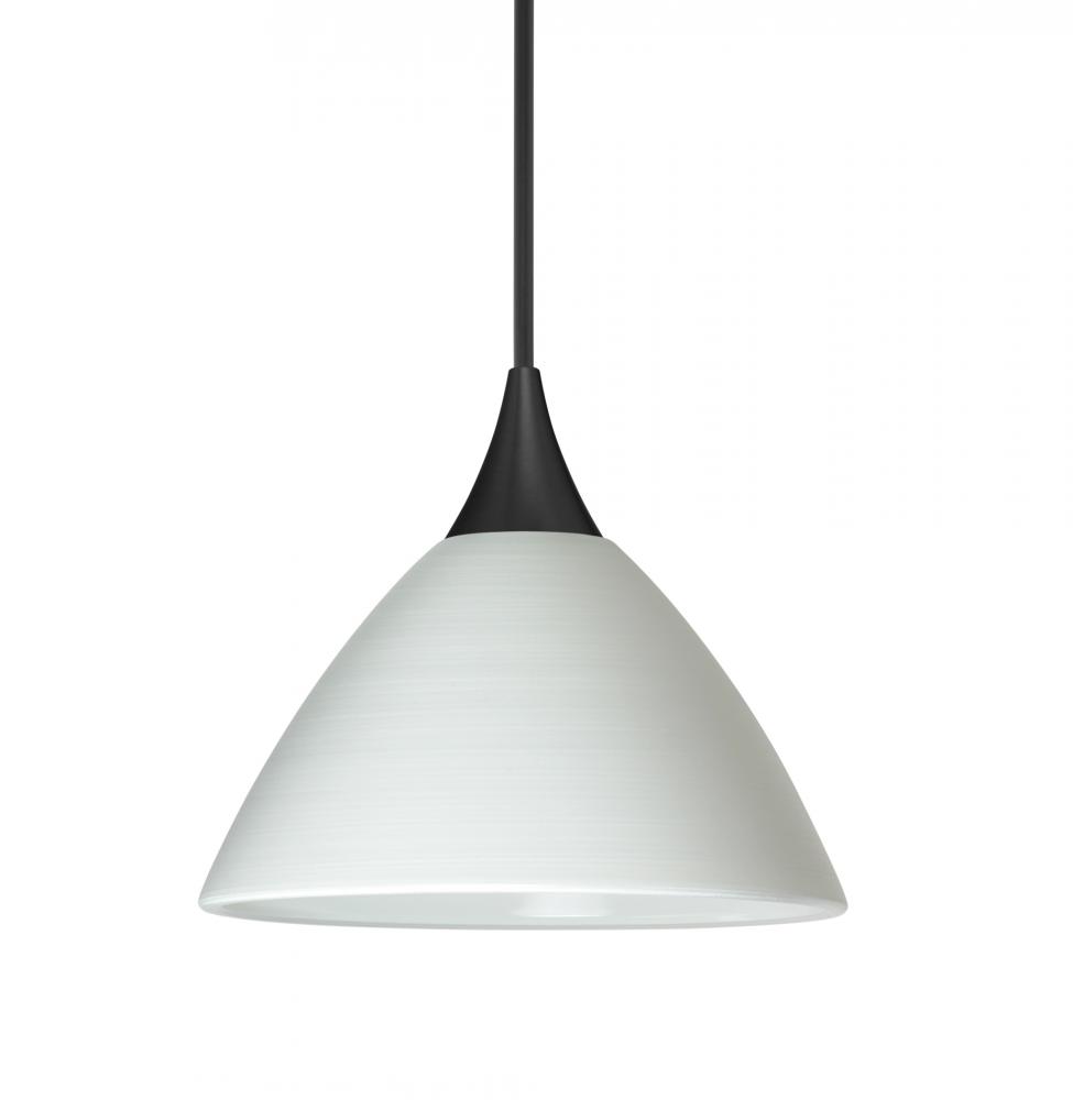 Besa Pendant For Multiport Canopy Domi, Black Finish, Chalk 1x5W LED