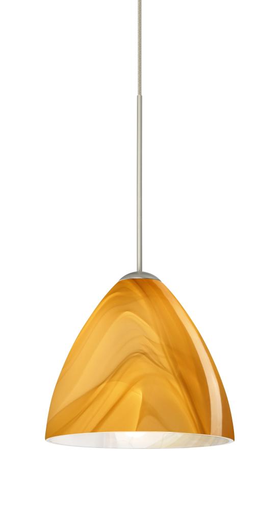 Besa Pendant For Multport Canopy Mia Satin Nickel Honey 1x50W Halogen