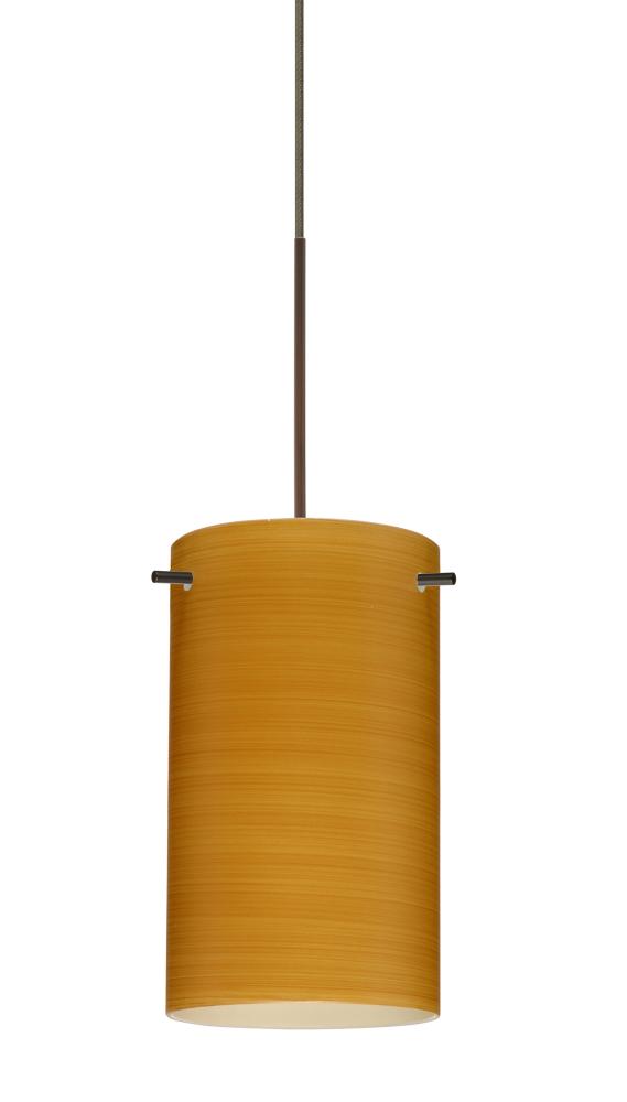 Besa Stilo 7 Pendant for Multiport Canopy Oak Bronze 1x5W LED