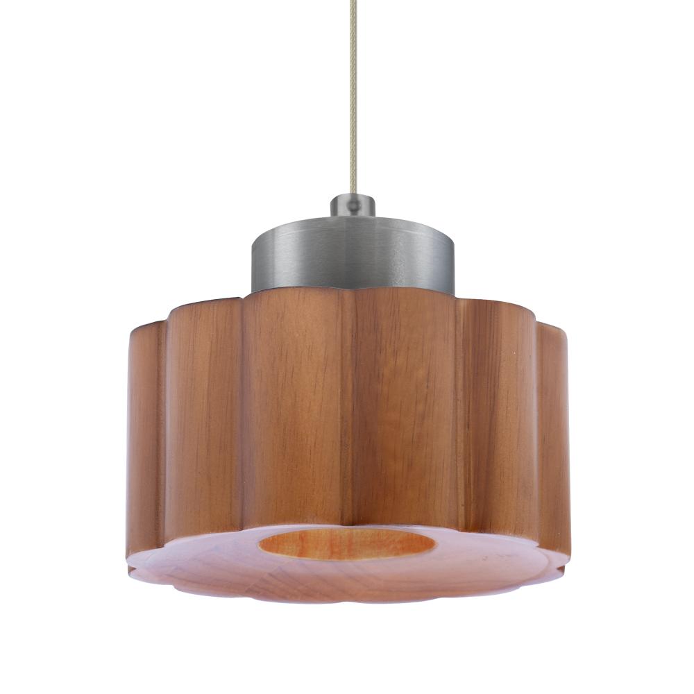 Besa Kao Pendant for Multiport Canopy, Medium Shade, Black Finish, 1x3W LED