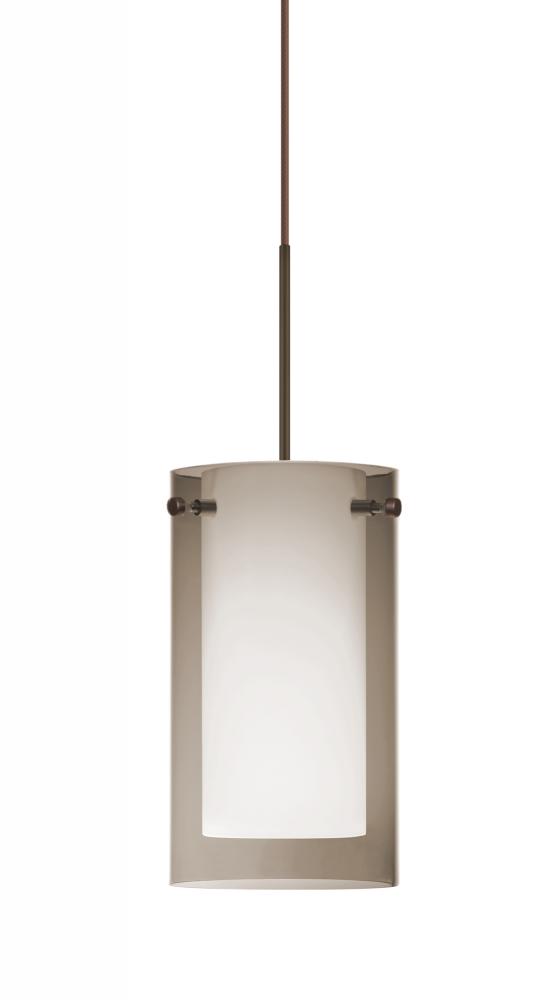 Besa Pendant For Multiport Canopy Pahu 4 Bronze Transparent Smoke/Opal 1x35W Halogen