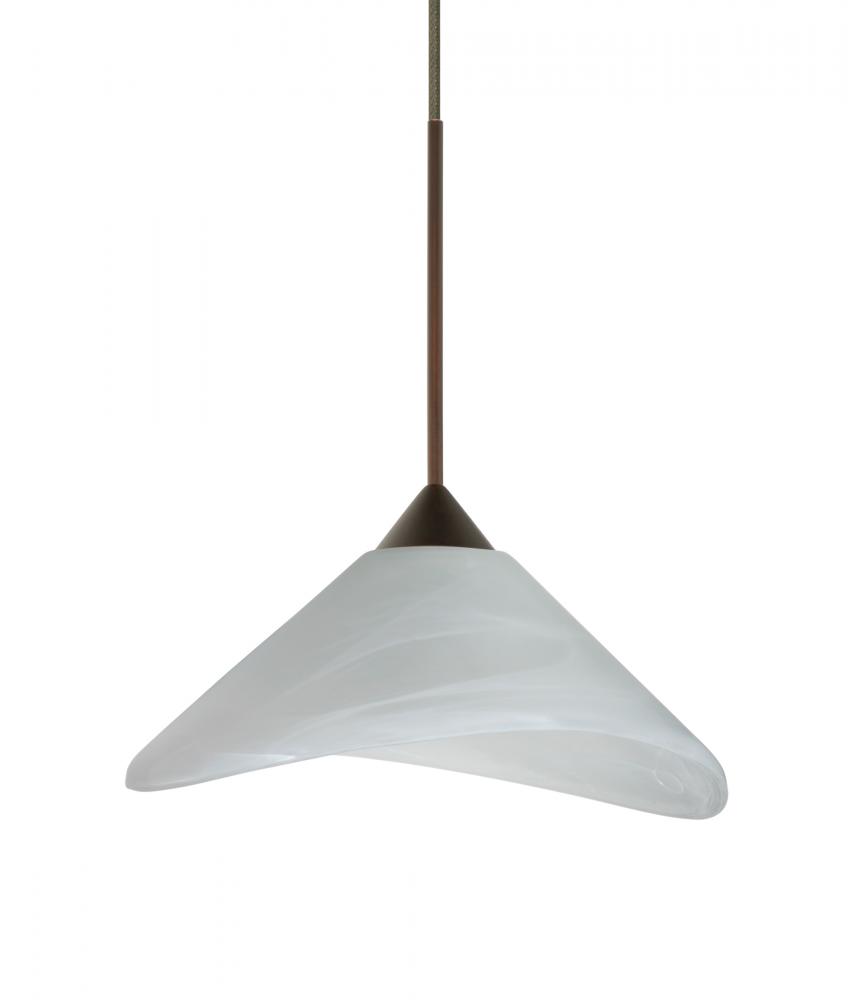 Besa Pendant Hoppi Bronze Marble 1x3W LED, 15Ft. Cord