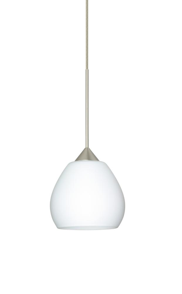 Besa Pendant Tay Tay Satin Nickel Opal Matte 1x50W Halogen