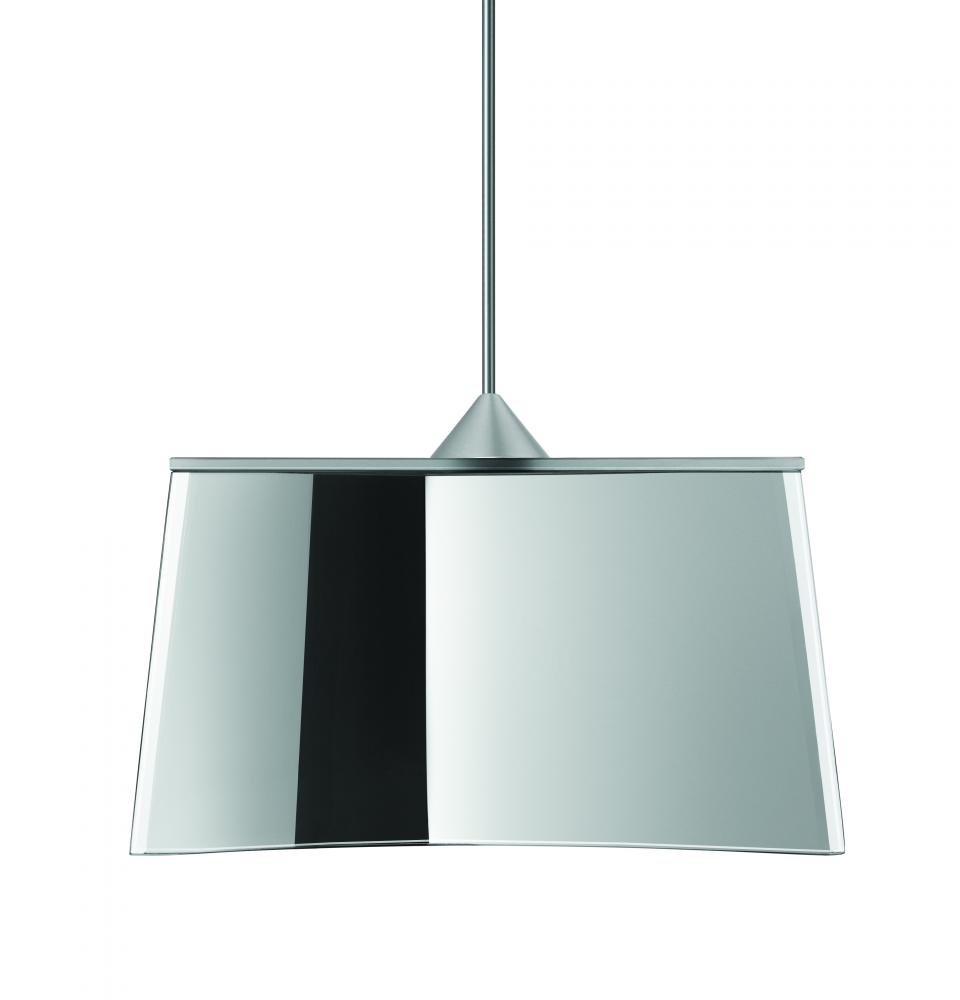 Besa Groove Pendant Mirror Satin Nickel 1x5W LED