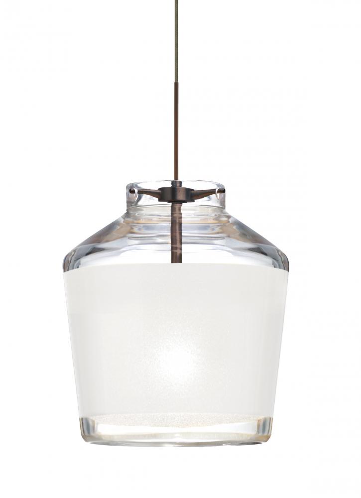 Besa Pendant Pica 6 Bronze White Sand 1x50W Halogen, 15Ft. Cord