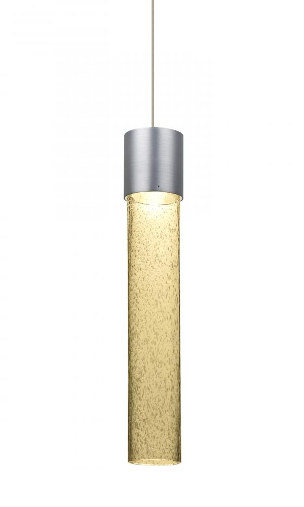 Besa, Wanda 12 Cord Pendant, Gold Bubble, Satin Nickel Finish, 1x3W LED