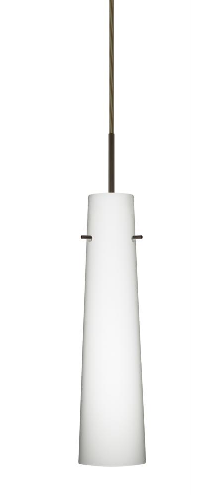 Besa Camino Pendant For Multiport Canopy Bronze Opal Matte 1x5W LED