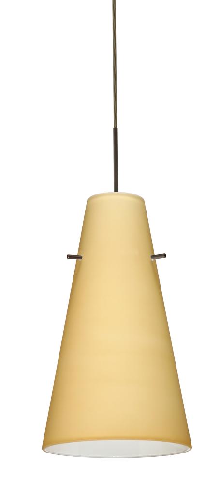 Besa Cierro LED Pendant Vanilla Matte Bronze 1x9W LED