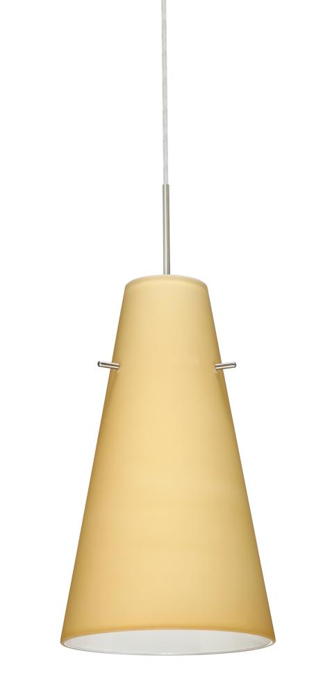Besa Cierro LED Pendant For Multiport Canopy J Vanilla Matte Satin Nickel 1x9W LED