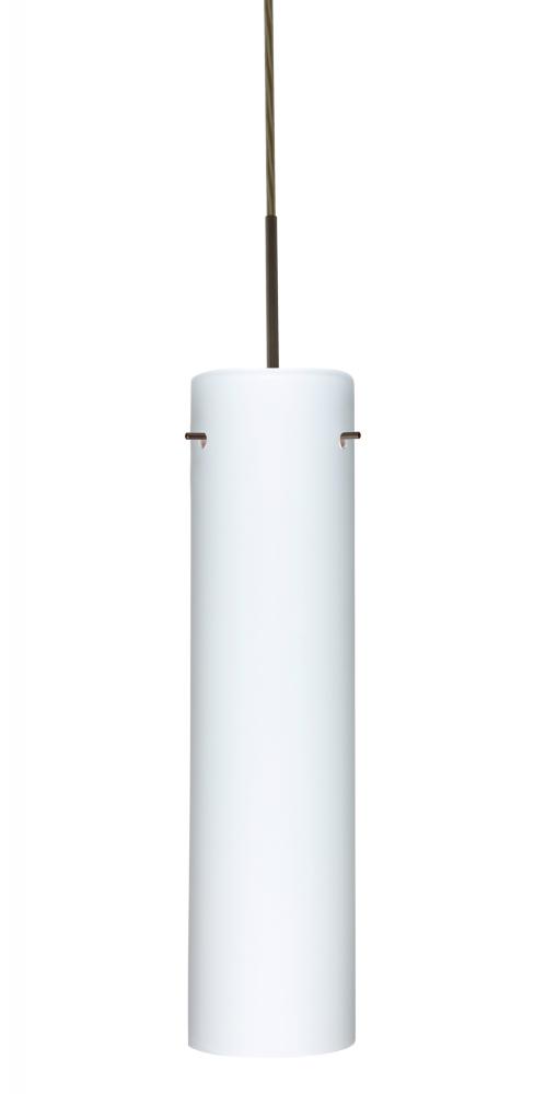 Besa Stilo 16 LED Pendant Opal Matte Bronze 1x9W LED