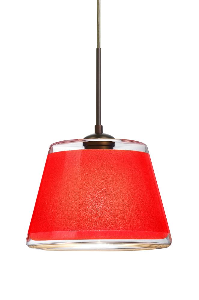 Besa Pendant For Multiport Canopy Pica 9 Bronze Red Sand 1x9W LED
