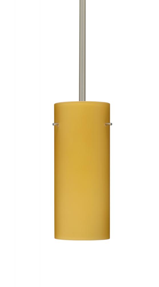Besa Stilo 10 LED Pendant Vanilla Matte Satin Nickel 1x9W LED