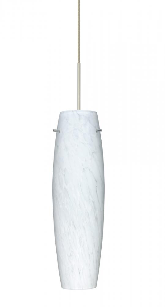 Besa Tu Tu Pendant, Carrera, Satin Nickel, 1x50W Halogen