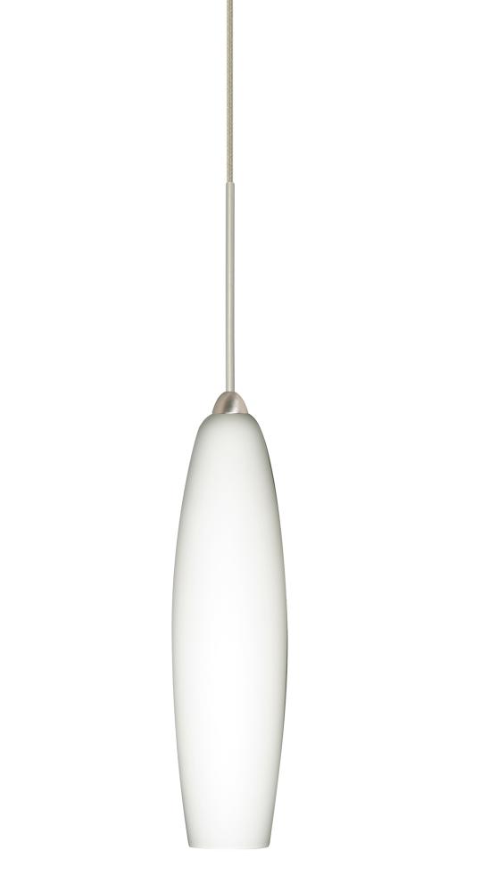 Besa Pendant For Multiport Canopy Zumi Satin Nickel Opal Matte 1x5W LED