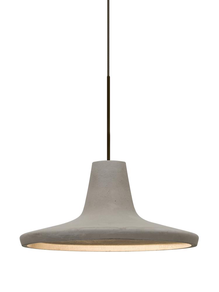 Besa Modus Cord Pendant For Multiport Canopy, Tan, Bronze Finish, 1x9W LED