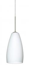 Besa Lighting 1BC-150907-MED-SN - Besa Chrissy Pendant Satin Nickel Opal Matte 1x50W B10 Medium Base