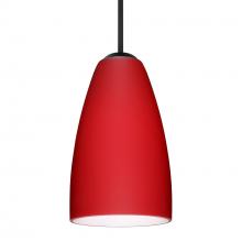 Besa Lighting 1JC-1511RM-BK - Besa Riva 9 Pendant Black Ruby Matte 1x75W MAX E26 Base