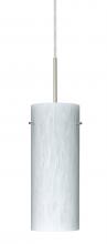 Besa Lighting 1JC-412319-SN-L - Besa Stilo 10 Pendant Satin Nickel Carrera 1x100W Medium Base, 15Ft. Cord