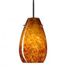 Besa Lighting 1JC-412618-BK - Besa Pera 9 Pendant Black Amber Cloud 1x100W MAX E26 Base