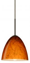 Besa Lighting 1JC-4470HB-BR-L - Besa Vila Pendant Bronze Habanero 1x60W Medium Base, 15Ft. Cord