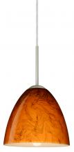 Besa Lighting 1JC-4470HB-SN-L - Besa Vila Pendant Satin Nickel Habanero 1x60W Medium Base, 15Ft. Cord