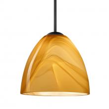 Besa Lighting 1JC-4470HN-LED-BK - Besa Vila LED Pendant Honey Black 1x9W LED