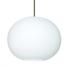 Besa Lighting 1JC-477507-BR - Besa Pendant Jordo Bronze Opal Matte 1x150W Medium Base