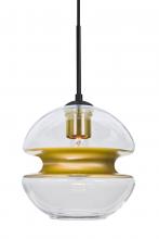 Besa Lighting 1JC-HULA8GD-BK - Besa Hula 8 Cord Pendant