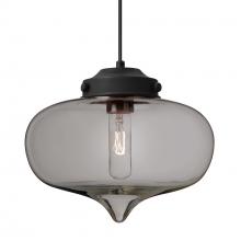 Besa Lighting 1JC-MIRASM-BK - Besa Mira Pendant Black Smoke 1x60W T10