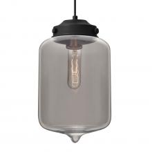 Besa Lighting 1JC-OLINSM-BK - Besa Olin Pendant Black Smoke 1x60W MAX E26 Base