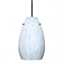 Besa Lighting 1JT-412619-BK - Besa Pera 9 Pendant Black Carrera 1x100W MAX E26 Base