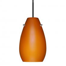 Besa Lighting 1JT-412680-BK - Besa Pera 9 Pendant Black Amber Matte 1x100W MAX E26 Base