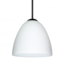 Besa Lighting 1JT-447007-LED-BK - Besa Vila LED Pendant Opal Matte Black 1x9W LED