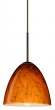 Besa Lighting 1JT-4470HB-BR-L - Besa Vila Pendant Bronze Habanero 1x60W Medium Base, 15Ft. Cord