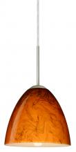 Besa Lighting 1JT-4470HB-SN-L - Besa Vila Pendant Satin Nickel Habanero 1x60W Medium Base, 15Ft. Cord