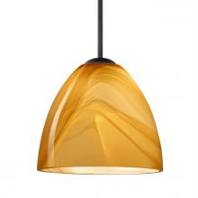 Besa Lighting 1JT-4470HN-LED-BK - Besa Vila LED Pendant Honey Black 1x9W LED