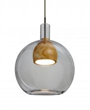 Besa Lighting 1JT-BENJISMMD-LED-BR - Besa, Benji Cord Pendant, Smoke/Medium, Bronze Finish, 1x9W LED