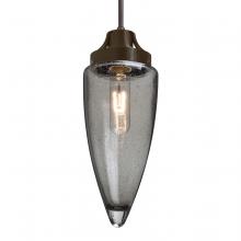 Besa Lighting 1JT-SULUSM-BR-L - Besa, Sulu Cord Pendant, Smoke Bubble, Bronze Finish, 1x60W Medium Base, 15Ft. Cord