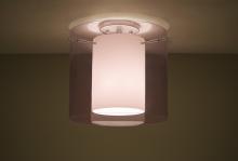 Besa Lighting 1KM-A18407-LED-SN - Besa Ceiling Pahu 12 Satin Nickel Transparent Amethyst/Opal 1x11W LED